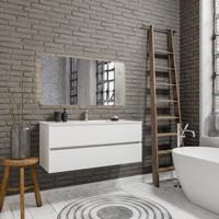 Zaro Malaga badmeubel 120cm mat wit 1 kraangat - thumbnail
