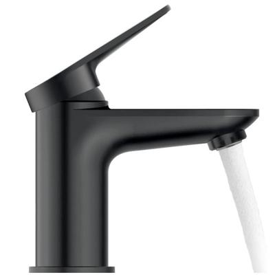 Duravit Wave Wastafelmengkraan - s-size - eengreeps - zonder waste - voorsprong 9.5cm - zwart mat wa1010002046