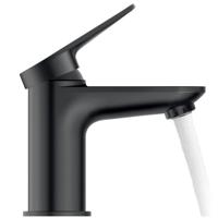 Duravit Wave Wastafelmengkraan - s-size - eengreeps - zonder waste - voorsprong 9.5cm - zwart mat wa1010002046 - thumbnail