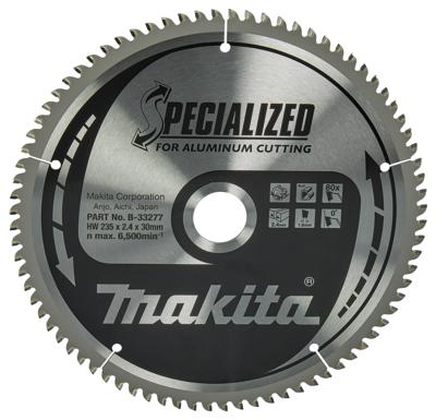 Makita Cirkelzaagblad voor Aluminium | Specialized | Ø 235mm Asgat 30mm 80T - B-33277