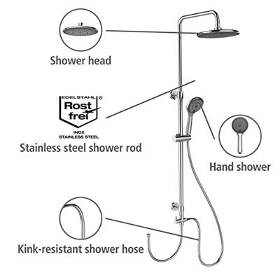 Wenko Doucheset Watersaving (Chroom) Wenko Doucheset Watersaving (Chroom)