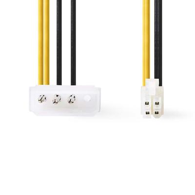 Nedis CCGP74340VA015 Interne Voedingskabel P4 Male - Molex Male 0,15 M Diverse - thumbnail