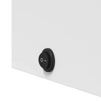 Badkamerkast met spiegel en LED 45x13x52 cm wit - thumbnail
