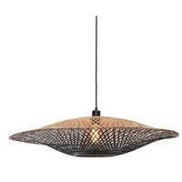 GOOD&MOJO Hanglamp 'Kalimantan' Bamboe, 87cm, kleur Zwart/Naturel - thumbnail