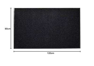VidaXL Deurmat 90x120 cm pvc zwart VidaXL Deurmat 90x120 cm pvc zwart