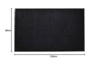 VidaXL Deurmat 90x120 cm pvc zwart - thumbnail