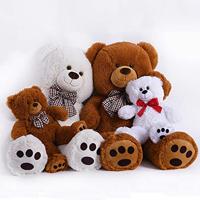 Monzana Teddybeer - Pluche - 50cm - Wit - thumbnail