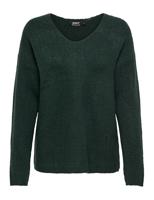 Only Onlcamilla V-neck L/s Pullover Knt Noos Trui Scarab - thumbnail