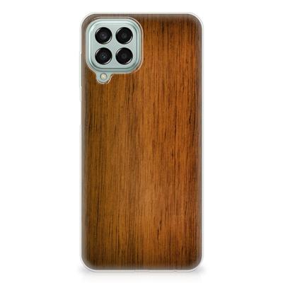 Samsung Galaxy M33 | Bumper Hoesje | Donker Hout
