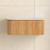 Badmeubelset Sanilux Eleganza 100 cm Zonder Kraangat Acacia - thumbnail