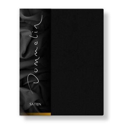 Dommelin Dommelin Laken Uni Satijn 300TC 533 Zwart 240x270 cm