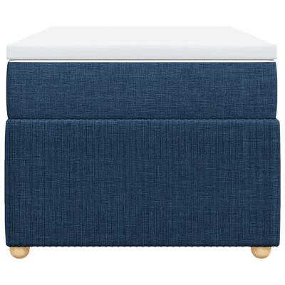 Boxspring met matras stof blauw 140x190 cm