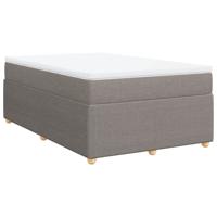Boxspring met matras stof taupe 120x200 cm - thumbnail