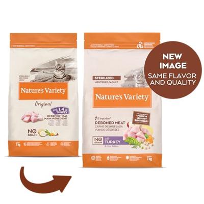 Natures Variety Nature's variety - original sterilized turkey no grain kattenvoer.