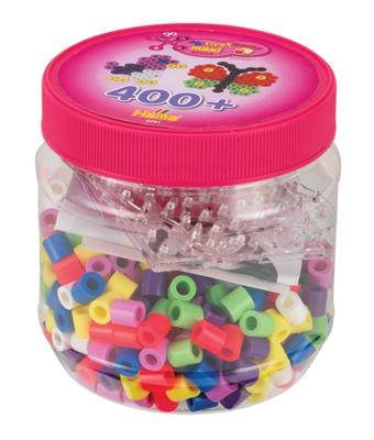 Hama strijkkralenset maxi in pot, 400st. - thumbnail