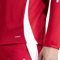 adidas Tiro 24 Trainingstrui 1/4-Zip Rood Wit - thumbnail
