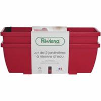 Bloempot Riss RIV1687434768649 Rood Plastic Rechthoekig (2 Stuks) - thumbnail