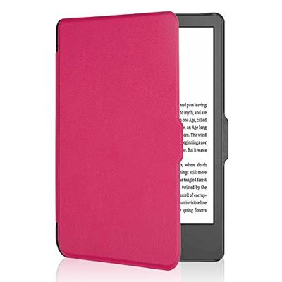 Lunso - Kobo Clara 2E hoes (6 inch) - sleep cover - Roze