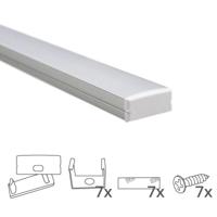 Led strip profiel breed opbouw laag 3 meter - thumbnail