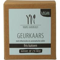 Yours Naturally Geurkaars in glas fris katoen 20cl 1 Stuks - thumbnail
