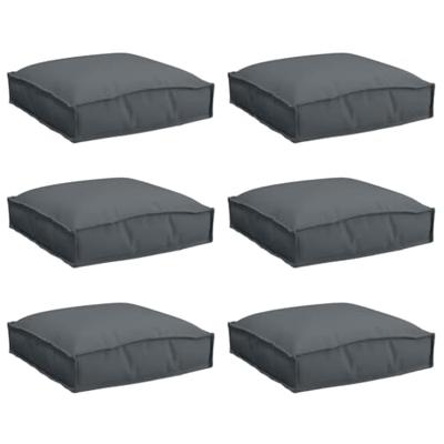 VidaXL Kussen 6 pcs antraciet 40 x 40 x 8 cm oxford stof