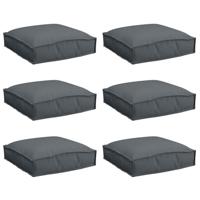 VidaXL Kussen 6 pcs antraciet 40 x 40 x 8 cm oxford stof - thumbnail