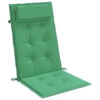 VidaXL Stoelkussens 2 st hoge rug oxford stof groen - thumbnail