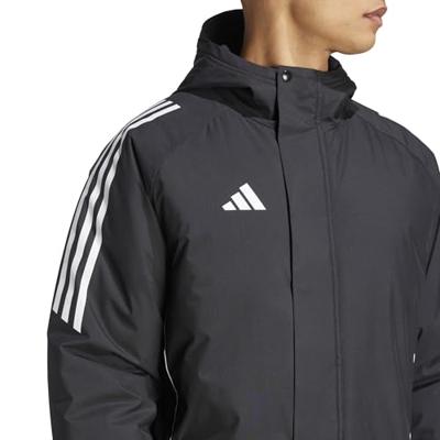 adidas Tiro 24 Parka Jas Zwart Wit adidas Tiro 24 Parka Jas Zwart Wit