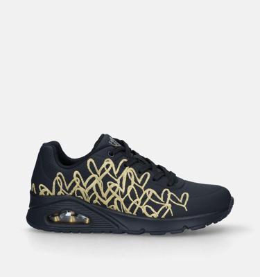 Skechers Uno Shiny One 177142/BKGD Zwart / Goud-36 maat 36