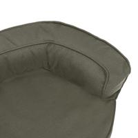 VidaXL Hondenbed ergonomisch linnen-look 60x42 cm donkergrijs - thumbnail