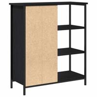 Dressoir Zwart Eiken 70 x 30 x 80 cm - thumbnail