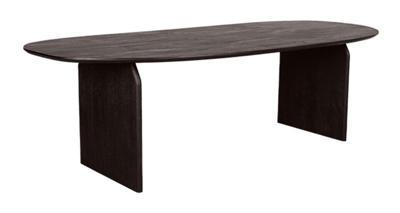 LABEL51 Deens Ovale Eettafel 'Cooper' Espresso Mangohout, 250 x 110cm