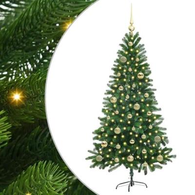 VidaXL Kerstboom met 150 led met standaard groen 150 cm pe VidaXL Kerstboom met 150 led met standaard groen 150 cm pe