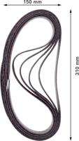 Bosch Accessoires Expert N470 schuurband 40 x 760 mm, middelhard - 1 stuk(s) - 2608901255 - thumbnail