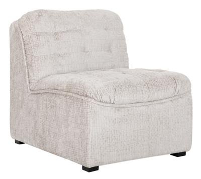 MUST Living Fauteuil 'Liberty' Grof Velvet, kleur Naturel