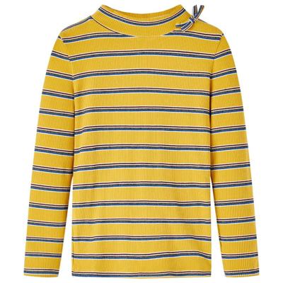 VidaXL Kindershirt met lange mouwen 140 okerkleurig