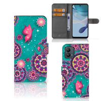 Motorola Moto G53 Hoesje Cirkels en Vlinders - thumbnail