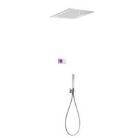 Tres electronische inbouw doucheset met regendouche chroom 09286561 - thumbnail