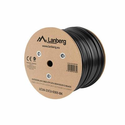 Lanberg LCU6-21CU-0305-BK netwerkkabel Zwart 305 m Cat6 U/UTP (UTP) outdoor