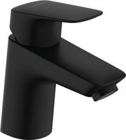 Hansgrohe Logis ééngreeps wastafelmengkraan 70 met afvoerplug, mat zwart - thumbnail