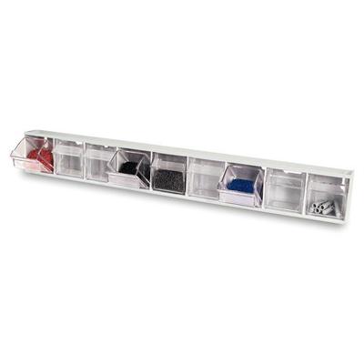 Tayg Uitklapbakjes stapelbaar grijs 600 x 63 x 81mm