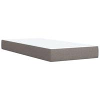 Boxspring met matras stof taupe 90x190 cm - thumbnail