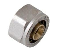Kirchhoff Messing schroefaansluiting, vernikkeld, 20 mm x 3/4"IT, klemkoppeling voor meerlagenbuis - 988917355 - thumbnail