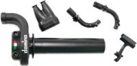 Domino gasdraaigreep armatuur "kre03". throttle grips alu sw 2-train kre03 - thumbnail
