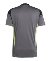 adidas Tiro 25 Competition Keepersshirt Korte Mouwen Grijs Zwart Lichtgroen - thumbnail