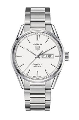 Tag Heuer Carrera automatisch herenhorloge met zilveren wijzerplaat WAR201BBA0723 Tag Heuer Carrera automatisch herenhorloge met zilveren wijzerplaat WAR201BBA0723