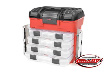 Team Corally Pit Case met 4 laden - met pre-cut foam Team Corally Pit Case met 4 laden - met pre-cut foam