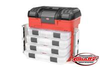 Team Corally Pit Case met 4 laden - met pre-cut foam - thumbnail