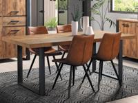 Eettafel LIEZE 200 cm tropix hout met U-poten - thumbnail