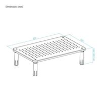 TOOQ TQMR086 multifunctionele standaard voor monitor/laptop, zwart, max. 20 kg - thumbnail